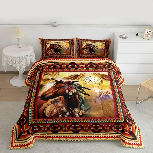 Miniatura 9 de Erosebridal Juego de edredón de béisbol para niños, ropa de cama vintage con bandera americana, tamaño Queen para adultos, niñas, niños