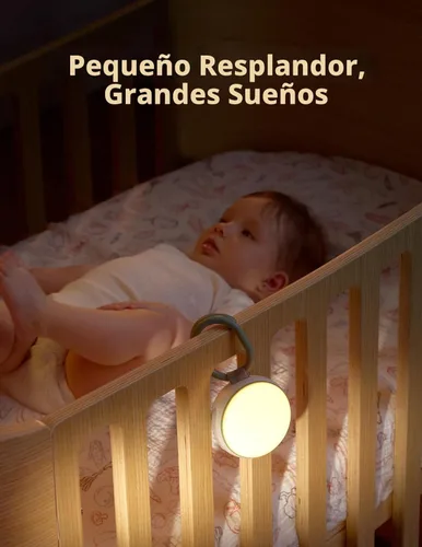 Miniatura 4 de Momcozy - Máquina de sonidos portátil con luz nocturna, máquina de ruido blanco para bebé, 20 sonidos relajantes, terapia de sonido, batería de Verde
