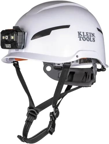 Klein Tools Safety Helmet, Type-2 Safety Helmet 20kV Protection, Non-Vented, Class E, White