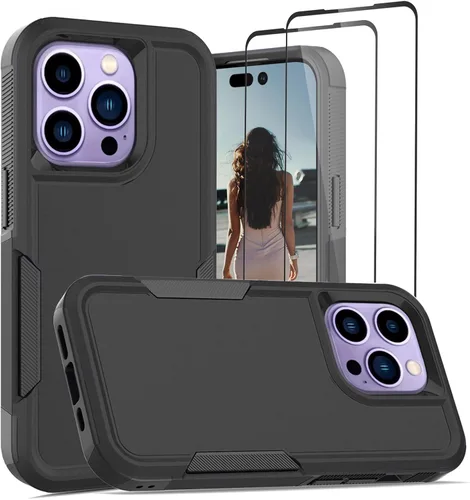 Miniatura 25 de Jeylly Funda para iPhone SE/Funda para iPhone 5S, Exterior de Plástico Duro que Absorbe Golpes + Interior de Silicona de Goma Defensor contra