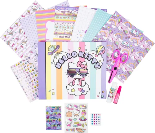 Miniatura 5 de Hello Kitty Todo en Uno DIY, Diseña Tu Propio Álbum de Recortes con Más de 250 Artículos Esenciales, Excelentes Juguetes de Hello Kitty