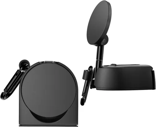 iOttie Treker Travel Essentials - Soporte magnético para teléfono de viaje con cabeza giratoria de 360° y adaptador de anillo magnético para