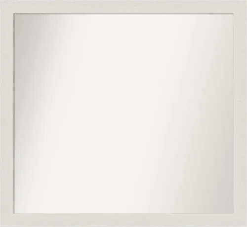 Miniatura 32 de Amanti Art Espejo de baño blanco para sobre el fregadero, 24 x 24 pulgadas, hecho a medida, espejo de tocador cuadrado blanco estrecho, marco