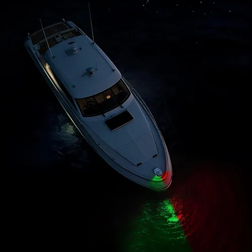 Miniatura 9 de Obcursco luces de navegación para barco, luces LED marinas rojas y verdes para la proa, IP67 impermeable, resistente a la oxidación, ideal