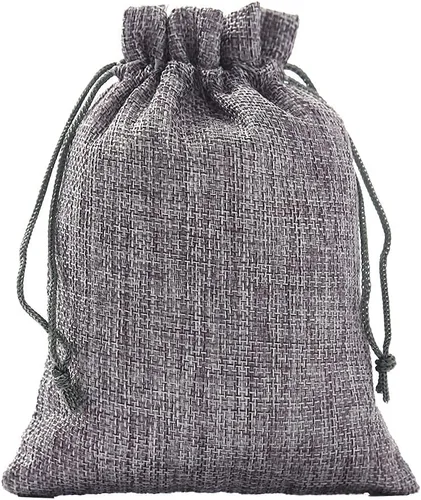 Miniatura 9 de 25 bolsas de arpillera con cordón, bolsa de regalo naranja con cordón, bolsa de joyería, bolsas de arpillera para recuerdos de fiesta de boda