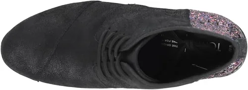 Miniatura 4 de TOMS Womens Hyde Round Toe Casual Boots Ankle Mid Heel 2-3" - Black