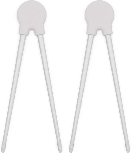 Miniatura 5 de Lalo Palillos para niños - Juego de 2 palillos de entrenamiento hechos de silicona y paja de trigo ecológica PP - Edades de 2 años en adelante