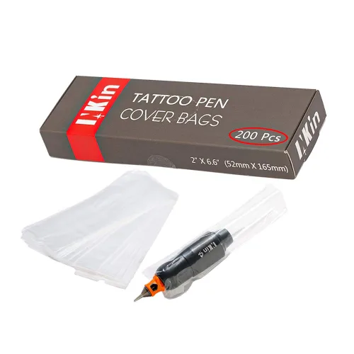 Miniatura 8 de INKin Fundas para máquina de tatuaje, 200 unidades (2.4 x 7 pulgadas), bolsas desechables para bolígrafo de tatuaje, fundas blancas transparentes