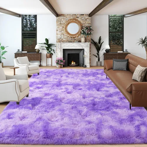 Miniatura 67 de Dssimo - Alfombra superesponjosa para la habitación, alfombra de área moderna, pequeña, suave y acogedora de felpa para niños, niñas y adolescentes