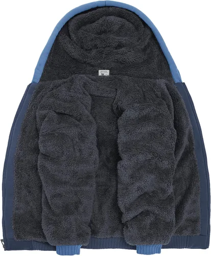 Miniatura 66 de GEEK LIGHTING Sudadera con capucha y cremallera para hombre, forro polar, chaqueta gruesa con capucha para invierno, cálida sudadera atlética