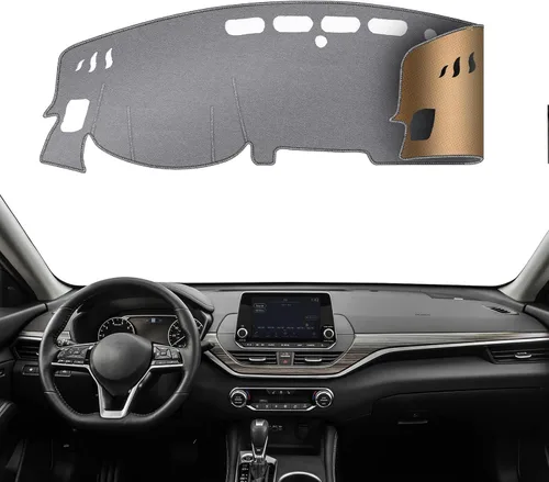 Miniatura 28 de Alfombrilla Protectora para Salpicadero Compatible con Nissan Altima 2012-2007 (Código de Cuerpo L32, Sin Modelos HUD), Alfombrilla Antirreflejos