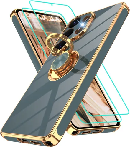 Miniatura 128 de Gritup Funda para Samsung Galaxy A14 5G: Funda Samsung A14 con 2 Protectores de Pantalla, Soporte de Anillo con Rotación 360°, Soporte Magnético