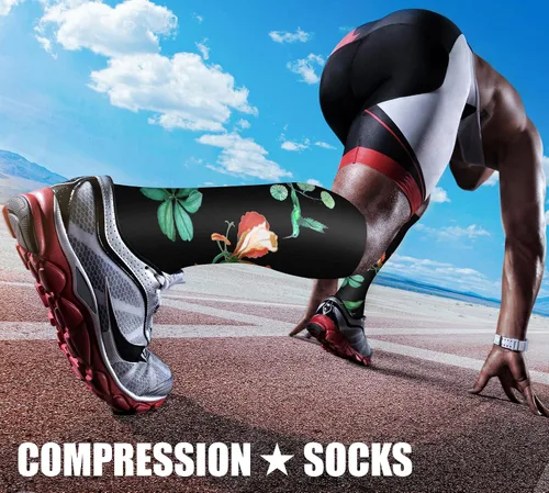Miniatura 3 de CHARMKING - Calcetines de compresión para mujeres y hombres (3 pares), 15-20 mm Hg, el mejor apoyo para atletismo, running o ciclismo, mejora
