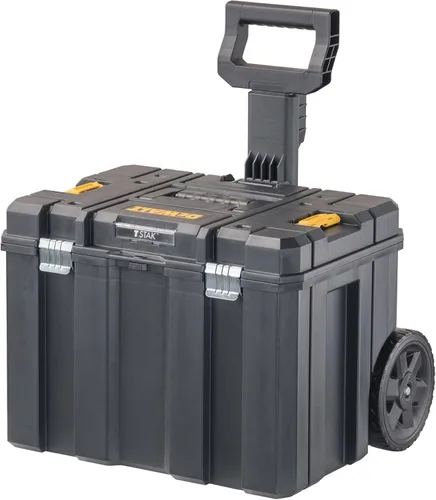 DEWALT Caja de herramientas con ruedas modular, caja de herramientas rodante grande con mango telescópico, portador portátil almacenamiento profundo