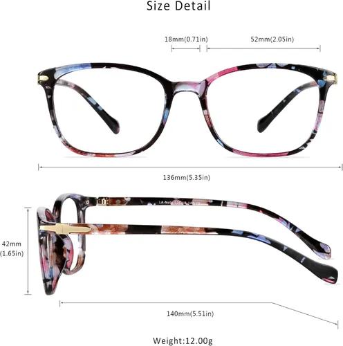 Miniatura 3 de LifeArt Lentes de bloqueo de luz azul, antifatiga ocular, anteojos de lectura para computadora, gafas de TV para hombres y mujeres rosado