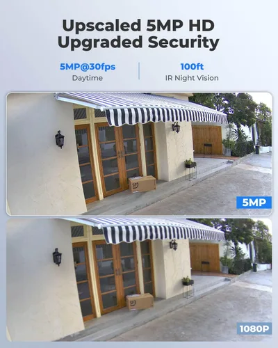 Miniatura 3 de REOLINK Cámara de seguridad PoE de 5 MP, vigilancia interior al aire libre para el hogar, detección de personas/vehículos/mascotas, lapso de tiempo