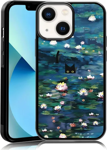 Miniatura 31 de Elegante funda de teléfono con diseño de gato Marie compatible con iPhone 11, funda de encaje dorado para iPhone, a prueba de golpes, rosa fucsia