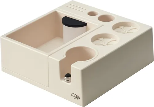 Miniatura 9 de IKAPE Caja ABS para Residuos de Café Espresso, Organizador de Café 7 en 1 Compatible con Almacenamiento de Manipuladores de Espresso de 51, 54, Negro