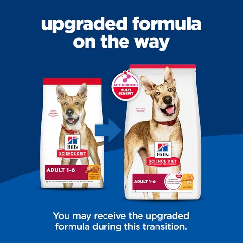 Miniatura 2 de Hill's Science Diet Adulto 1-6, Adulto 1-6 Premium Nutrition, alimento seco para perros, pollo y cebada, bolsa de 15 libras