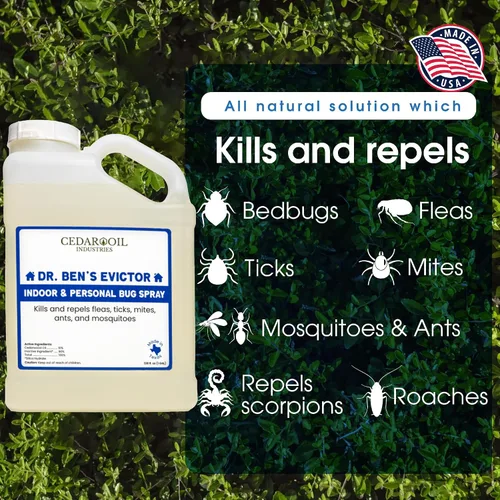 Miniatura 3 de Dr. Ben's Evictor - Spray antiinsectos para interiores y personales, solución de acción rápida, ecológica y natural para defensa contra plagas
