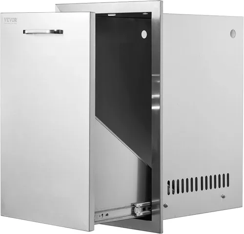 Miniatura 22 de VEVOR Cajones de cocina para exteriores de 14 x 20.3 pulgadas, cajones triples de montaje empotrado, 14 pulgadas de ancho x 20.3 pulgadas de alto x