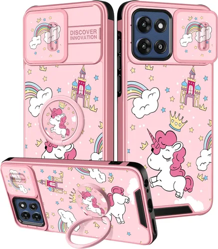 Miniatura 22 de para Moto G 5G 2023 funda - Cubierta de teléfono linda con corazón para mujeres y niñas, diseño único negro con cubierta deslizante para la cámara