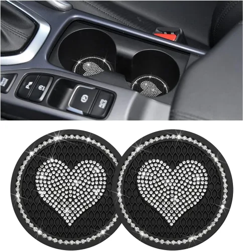 Miniatura 19 de zipelo Paquete de 4 Posavasos para Tazas de Automóvil, Inserto Posavasos para Portavasos de Vehículo de 2.75 Pulgadas, Antideslizante Automotriz