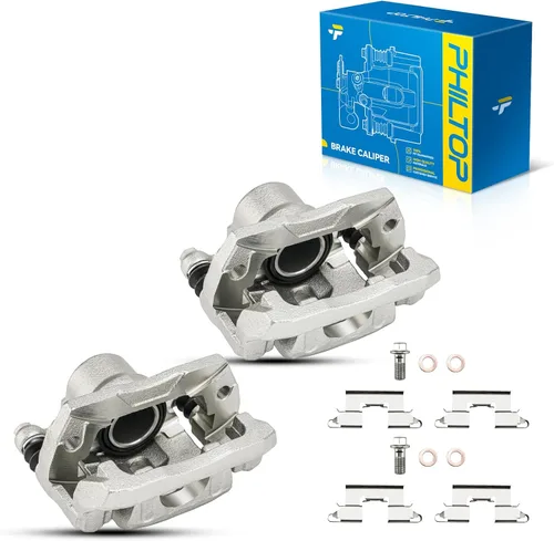 Miniatura 32 de PHILTOP Conjunto de Pinza de Freno de Disco Delantero Compatible con Jeep Wrangler 1990-2006, Jeep Cherokee 1990-2001, Grand Cherokee 1993-1998