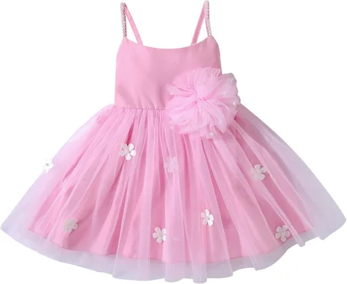 Vestido de verano para niñas pequeñas, vestido de manga corta, vestido de cuello para niños, vestido deportivo sólido de 5 meses