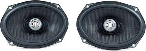 Kenwood Excelon XM69R - Altavoces para motocicleta (par), altavoces traseros coaxiales de 2 vías de 6 x 9 pulgadas para motocicletas Harley actuales