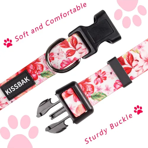 Miniatura 5 de Collar de perro para perros grandes - Diseño especial lindo collar de perro para niña, suave, ajustable, floral, para cachorro, para perros