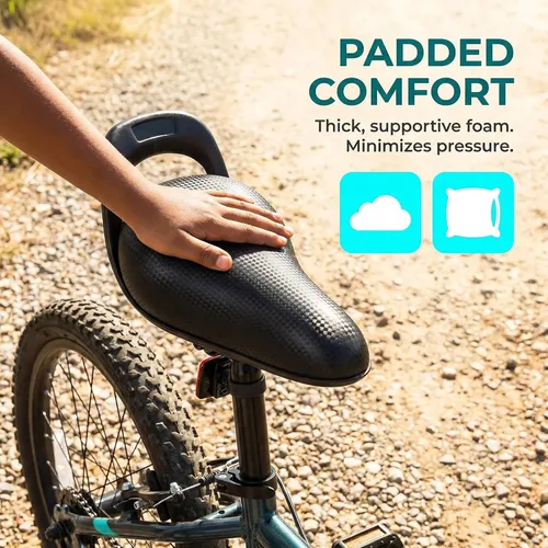 Miniatura 9 de Reemplazo de asiento de bicicleta para niños, cómodo asiento acolchado para bicicletas de 12, 14, 16 pulgadas, cojín suave y transpirable
