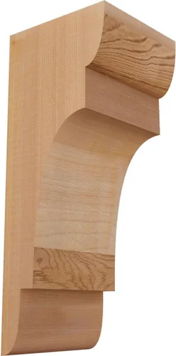 Miniatura 115 de Ekena Millwork COR04X12X12NEB00RWR 4 pulgadas de ancho x 12 pulgadas de profundidad x 12 pulgadas de alto New Brighton Rough Sawn Corbel, cedro rojo