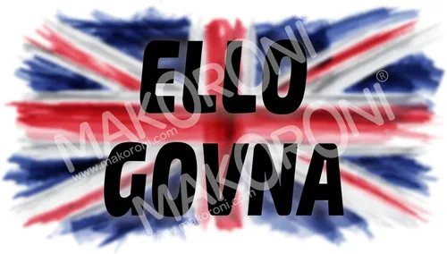 Makoroni ELLO GOVNA Bandera británica de Inglaterra del Reino Unido, imán de coche, adhesivo magnético para parachoques de 4 x 7 o 6 x 10 pulgadas,