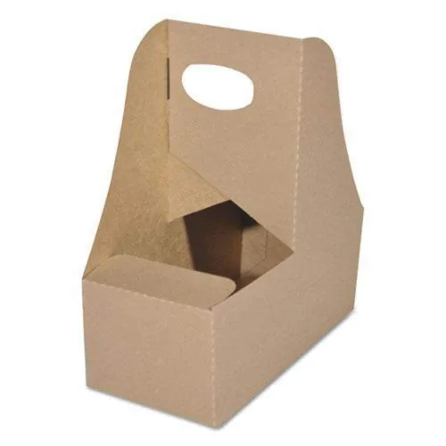 Southern Champion charola 2795 Kraft cartón Bebida Carrier con mango, sostiene 2 tazas, 7 – 5/8" longitud x 3 – 3/4" ancho x 8 – 7/8" Altura, Beige,