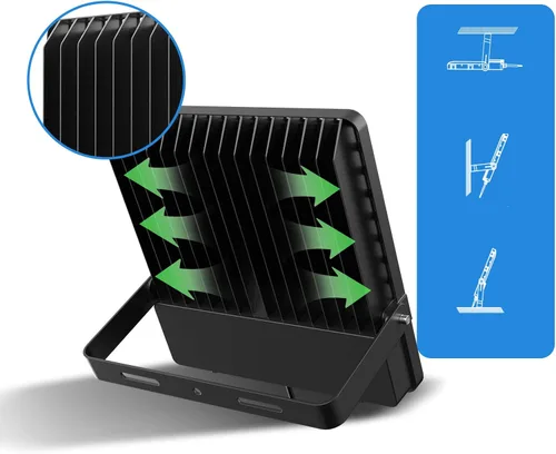 Miniatura 4 de ILLSTAR Luces LED de estadio de 400 W, 60000 lúmenes, luz de inundación LED súper brillante al aire libre para arena, patio, estacionamiento