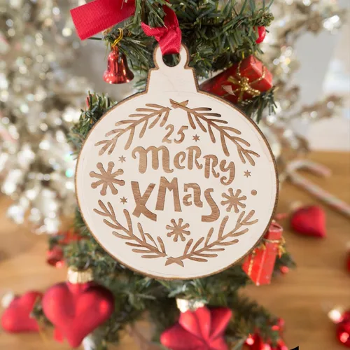 Miniatura 4 de 20 plantillas navideñas para pintar sobre madera, 3 x 3 pulgadas, pequeñas plantillas reutilizables de Feliz Navidad, plantillas redondas