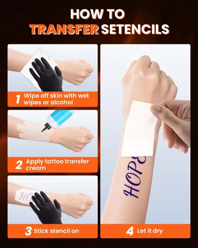 Miniatura 8 de COLORWING M08F - Impresora inalámbrica portátil de plantillas de tatuajes, máquina térmica sin tinta Bluetooth para plantillas de tatuajes con 10