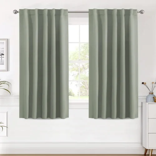 Miniatura 111 de H.VERSAILTEX Cortinas opacas con aislamiento térmico, paneles de tratamiento de ventana, cortinas opacas para oscurecer la habitación, cortinas Gris