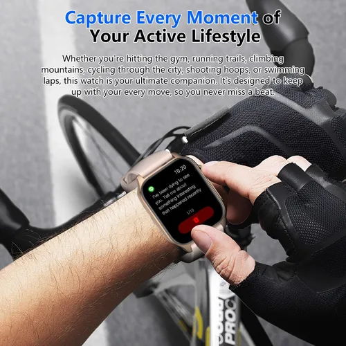 Miniatura 3 de FSTRF Reloj inteligente para hombres y mujeres, pantalla grande de 1.96 pulgadas, legible a la luz del sol, batería de 7 días y carga rápida de 15