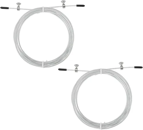 Miniatura 13 de PATIKIL Cable de repuesto de cuerda de salto de velocidad, alambre de acero de cuerda de salto profesional Reemplazar para cuerdas de salto de alta