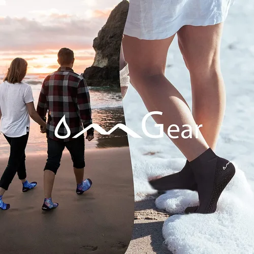 Miniatura 2 de OMGear Calcetines de Agua a Prueba de Arena Botines de Secado Rápido Calcetines de Natación y Buceo para Fútbol de Arena Voleibol de Playa