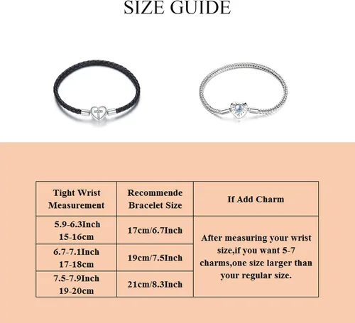 Miniatura 5 de Pulsera tejida de cuero negro auténtico con plata de ley 925 con cierre de cruz de corazón para cuentas Pandora