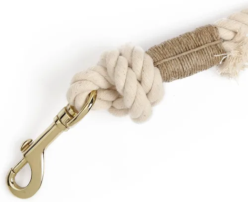 Miniatura 2 de Correas de cuerda hechas a mano para perros pequeños, correa trenzada natural de algodón orgánico de 5 pies
