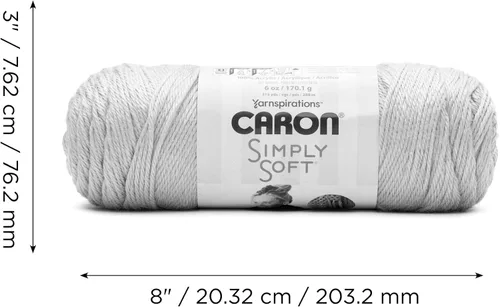 Miniatura 9 de Caron Simply Soft Abyss Speckle Yarn - Paquete de 3 unidades de 141 gramos/5 onzas - Acrílico - 4 medianos (peinado) - 235 yardas - Tejido/ganchillo