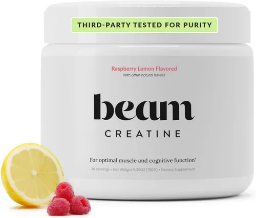 Miniatura 10 de Beam Creatina en polvo, probada por terceros, suplemento de monohidrato de creatina micronizada, creatina para mujeres y hombres, fuerza muscular