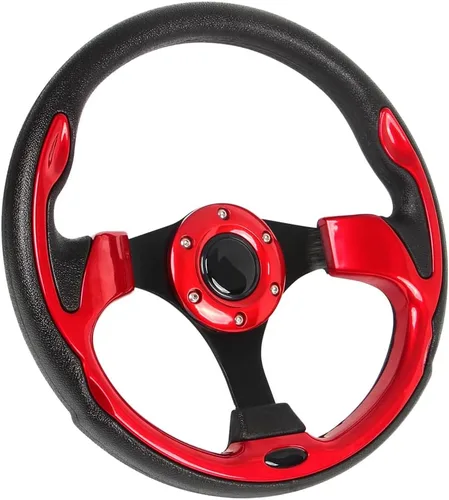 Miniatura 9 de Volante Universal para Club Car DS y Precedent con Marco de Aluminio Negro Adecuado para Carrito de Golf EZGO RXV & TXT, Yamaha..