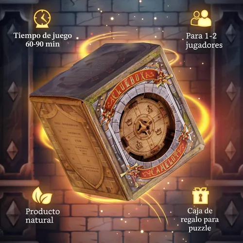Miniatura 2 de iDventure Cluebox The Trial of Camelot Caja de Rompecabezas de Escape Room Rompecabezas 3D Desafiante Acertijo Mental para Adultos Idea