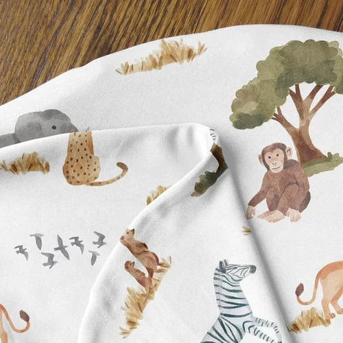 Miniatura 4 de Sweet Jojo Designs Jungle Animals - Conjunto de manta para bebé unisex con diseño de capullo y gorro para recién nacido, conjunto de manta para ir a
