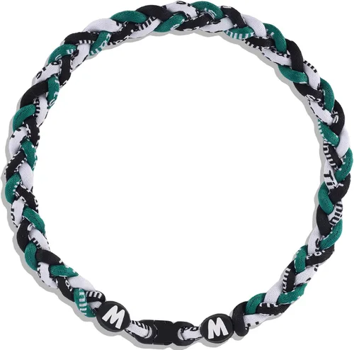 Miniatura 23 de Willtok Collar de béisbol prémium de 18 pulgadas con cuerda trenzada de nailon con diseño Tornado